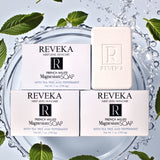 4pack - Reveka Skincare Magnesium Soap with Shea Butter, Peppermint & Tea Tree