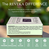 2pack - Reveka Skincare Magnesium Soap with Green Tea, Eucalyptus, Spearmint & Jojoba Beads