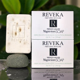 2pack - Reveka Skincare Magnesium Soap with Green Tea, Eucalyptus, Spearmint & Jojoba Beads