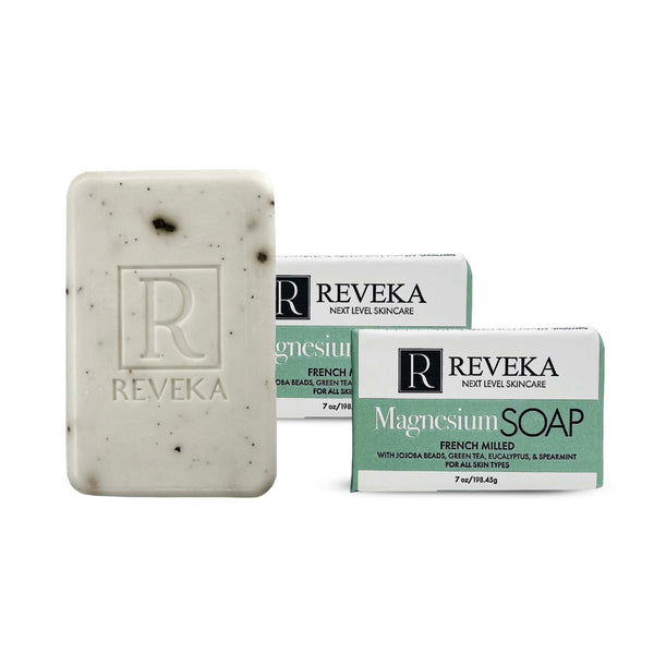2pack - Reveka Skincare Magnesium Soap with Green Tea, Eucalyptus